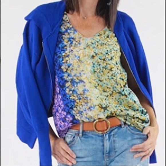 CAbi Tops - 💼Cabi Wrap around Blouse,  Size Large, NWT